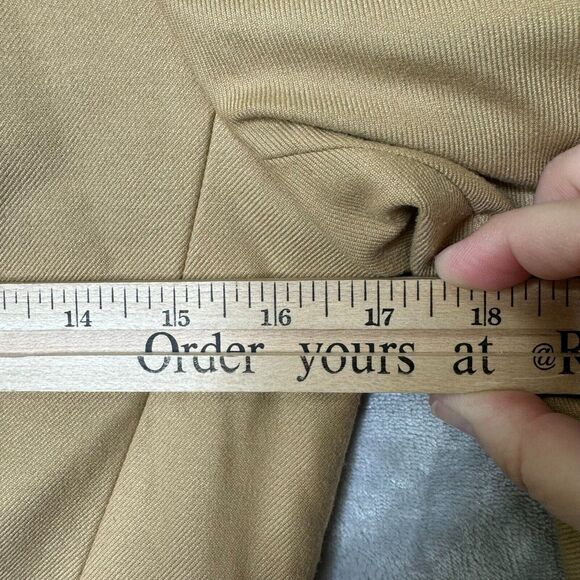 Antonio Melani Blazer Womens 2 Tan 2 Button Lined Pockets Stretch Career - Picture 8 of 10